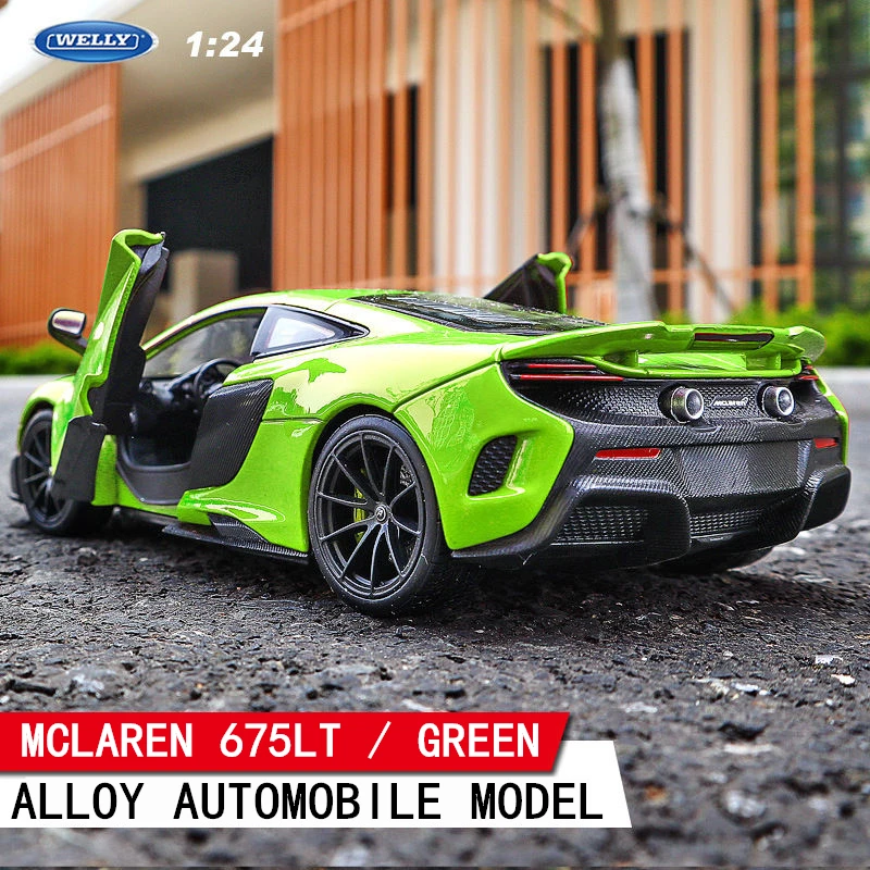 Welly 1:24 mlaren 675LT super run украшение автомобиля коллекция Подарочная игрушка Литье под давлением модель игрушка для мальчиков - Цвет: 675LT