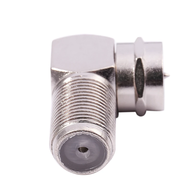 5 Pcs F Type Female to Male F/M Adapter Right Angled RF Coax Connector