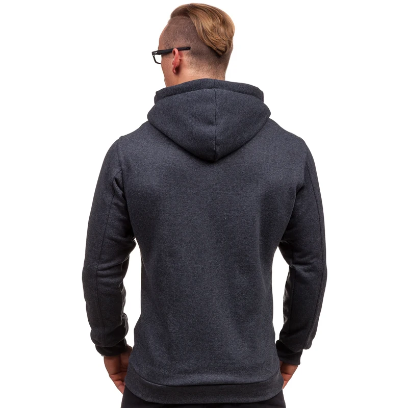 FFXZSJ бренд мужские толстовки спортивный костюм осень зима Drawstring карман толстовка с капюшоном длинный рукав молния тонкий пальто мужской пиджак