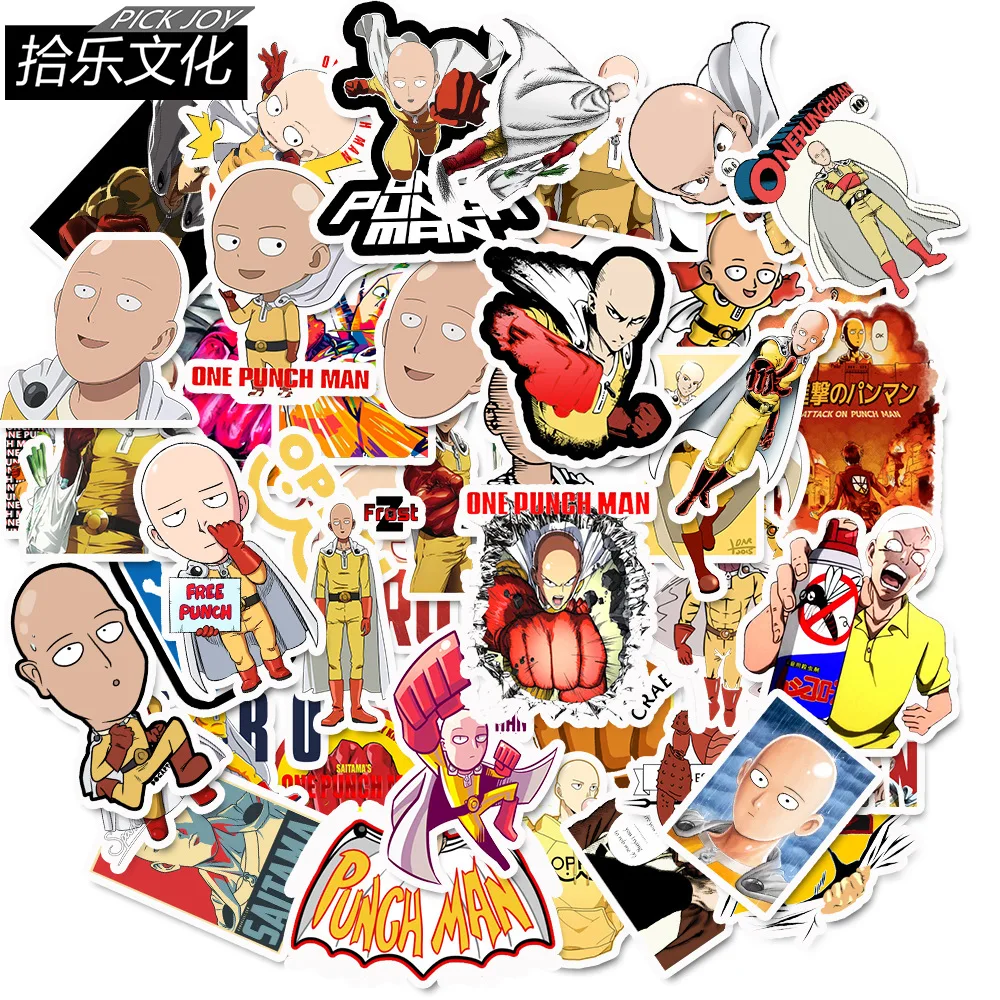 ONE PUNCH-MAN-49pcs Дети пользу мультфильм Гравити Фолз Единорог один удар-человек стикер s наклейки для спальни багаж ноутбук Bycicle граффити скейтборд стикер - Цвет: ONE PUNCH-MAN-49pcs