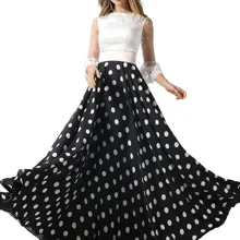 Tanpell, ТРАПЕЦИЕВИДНОЕ платье для выпускного вечера, кружевное платье с короткими рукавами, в горошек, с поясом, длина до пола, на молнии, женские вечерние платья на заказ, платье для выпускного вечера