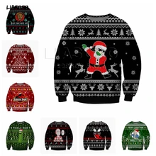 Свитер с 3D-принтом «маринованный Рик» для мужчин и женщин, Рождественский наряд с рисунком «один удар», «Супермен», «Санта-Клаус», «Веном», уличная одежда, футболка, свитер