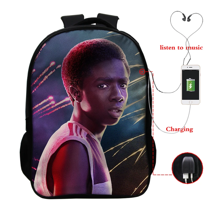 15 Рюкзак Mochila Stranger Things 16 дюймов Sac A Dos 3 школьные сумки для девочек-подростков Bookbag Cartera Mujer Hombre рюкзак - Цвет: 15