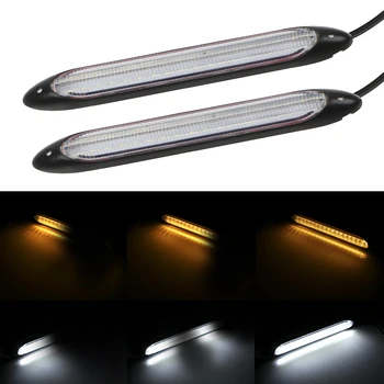 

LEEPEE Car Turn Signal Universal Car-styling Sequential Flow Lamp DRL Light Car LED Daytime Running Light 2Pcs Scan Waterproof