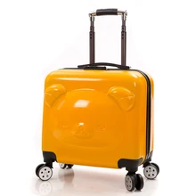 18/20in Kids and Adults Rolling Luggage Bag Cartoon Animal Trolley Boarding Box Travel Carry On Children Case Portable Suitcase