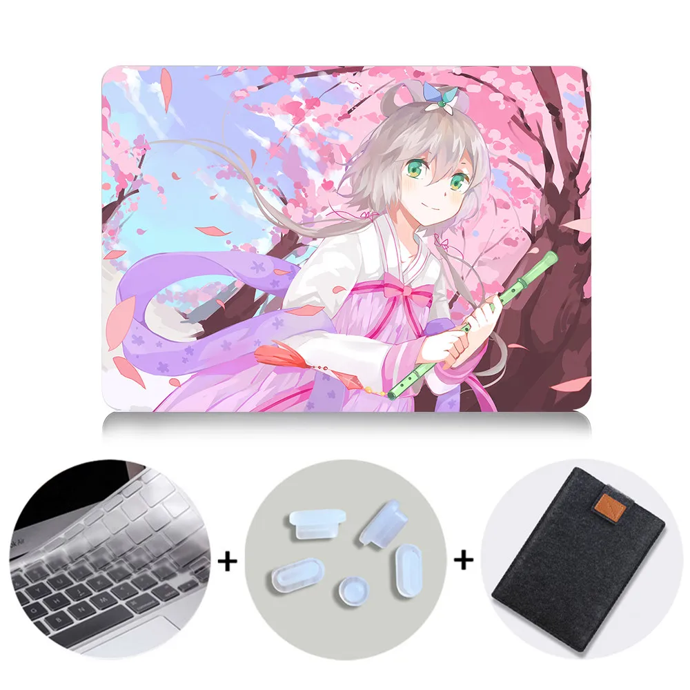 MTT милый чехол для ноутбука Macbook Air Pro retina 11, 12, 13, 15 дюймов с сенсорной панелью, мультяшный чехол с аниме, 13,3 дюймов, сумка для ноутбука - Цвет: MB11