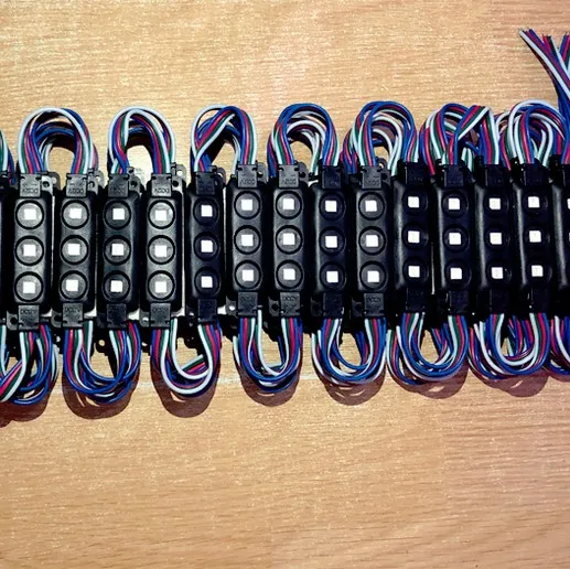 Светодиодный модуль 12 В светодиодный 5050 SMD 3 светодиодный водонепроницаемый RGB сменный светодиодный модуль Подсветка 2 года гарантии