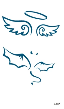 

Temporary Tatoo Fake Tattoo Sticker Wings Bat Tatouage Waterproof Tattoos Stickers Body Art Tatto For Women Girl Men