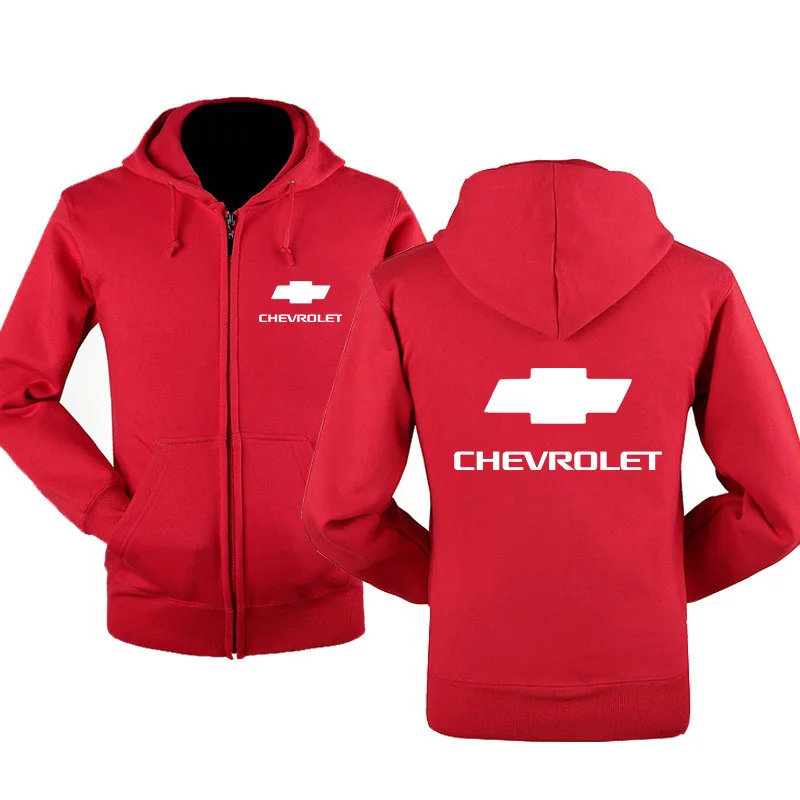 Мужская куртка автомобиль Chevrolet логотип Толстовка весна осень флис хлопок молния толстовки хип хоп Harajuku модная мужская одежда