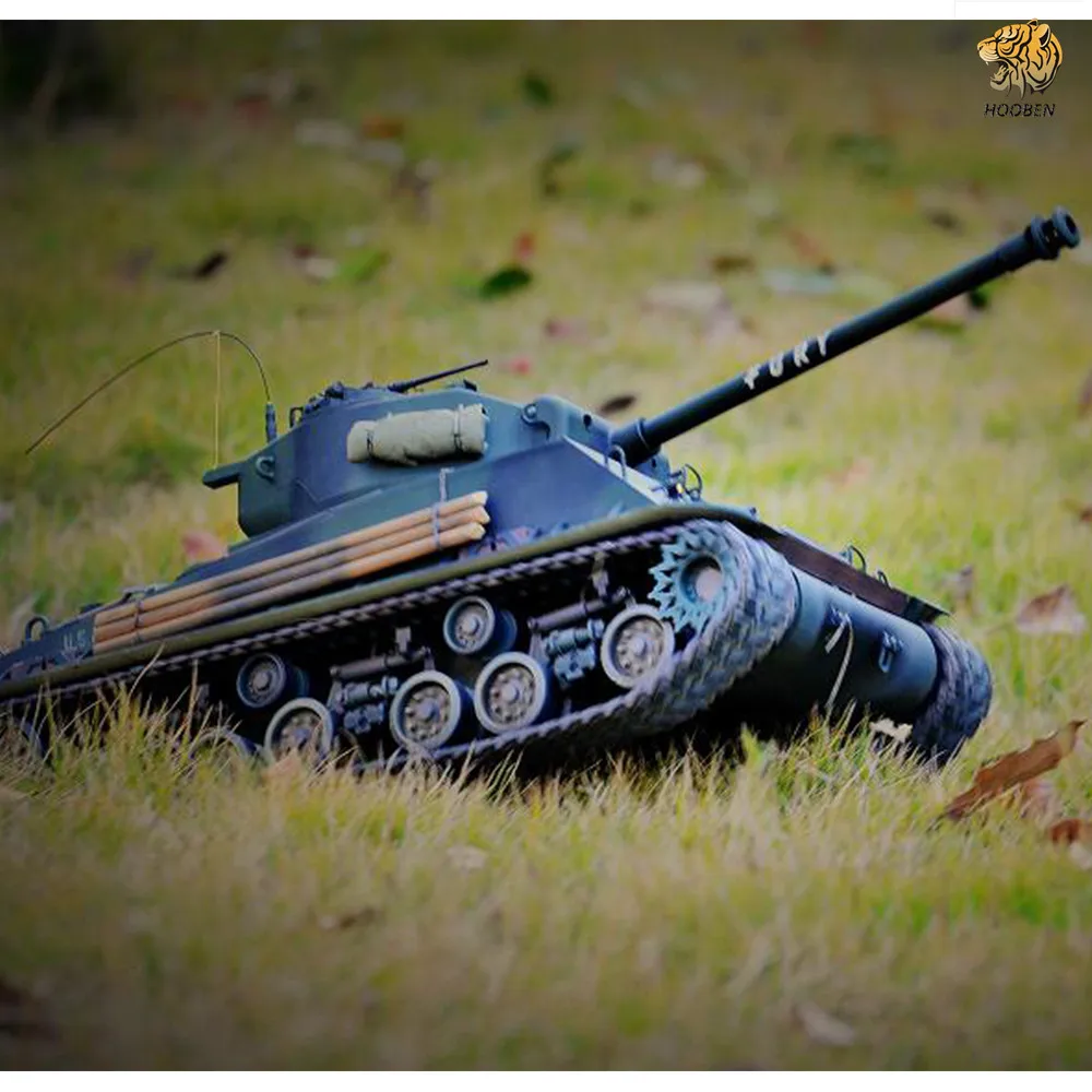 HOOBEN 1:10 U.S. FURY M4A3E8 Sherman Brad Pitt Средний бак RTR готов к запуску мастер живописи половина
