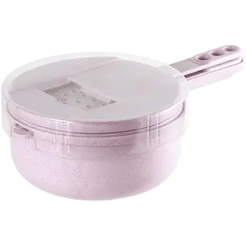 

Mandoline Slicer Cutter Chopper Vegetable Cutter Grater Round Kitchen Multifunction Shred Grater Fruit Peeler Drain Basket