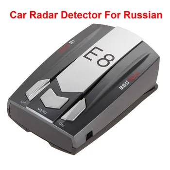 

E8 Led Gps Laser Anti Radar Car Electronics Car Detector Speed Warning For Russian Auto Degrees Detect X K Ka Ct La 12V DC