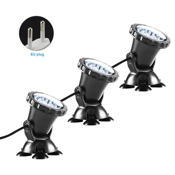 

Garden Waterproof IP68 Suction Cups Remote Control Pond Pool RGB Lawn Light For Aquarium Submersible Spotlight Color Changing