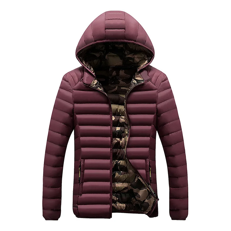 

Plus Size Fashion Brand Autumn 2019 Winter Light Down Jacket Men's Hooded Casual Large Ultra-thin Lightweight Youth Slim Coat