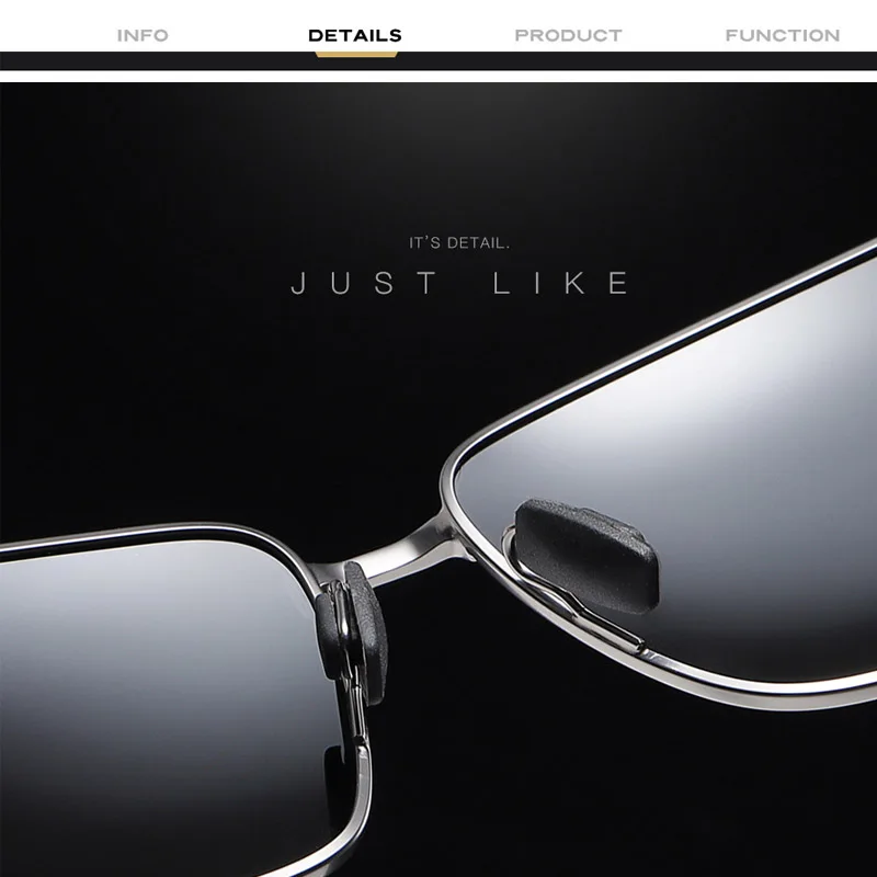 Metal+Aluminum Magnesium Polarized Sunglasses Men UV400 Cool Square Driving Sun Glasses Driving Eyewear Gafas De Sol Shades