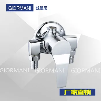 

Copper Body Surface Mounted Bath Faucet Hot And Cold Water Mixing Valve Toilet Shower Switch Triangle Shower