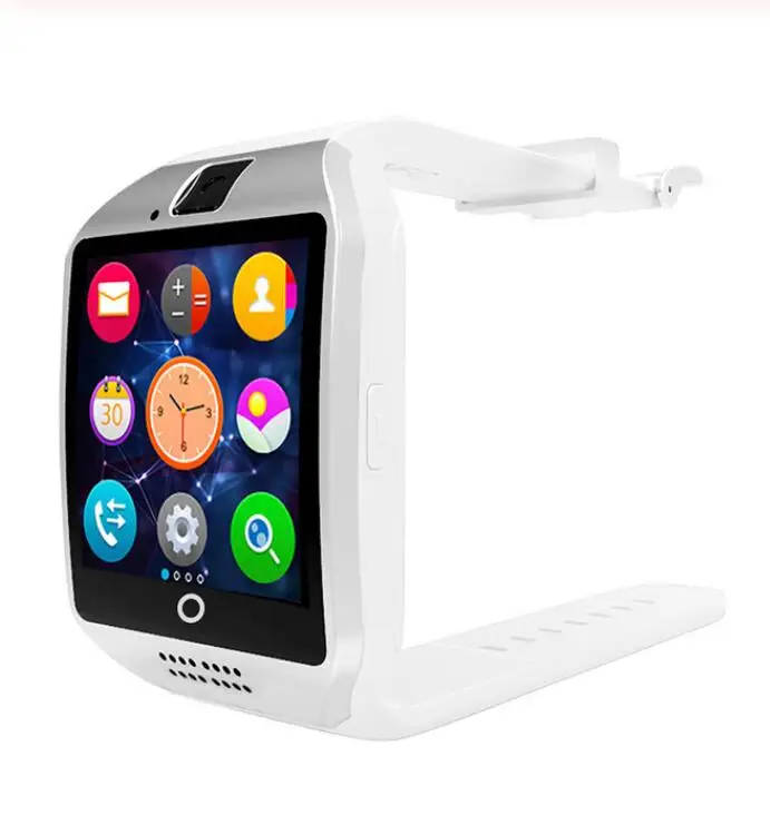 Белый Q18 Смарт-часы с камерой Bluetooth Smartwatch SIM TF слот для карты фитнес-трекер спортивные часы для Android - Цвет: Белый