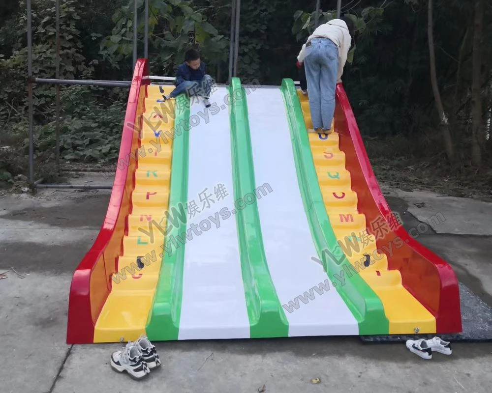 indoor playground big plastic slide 