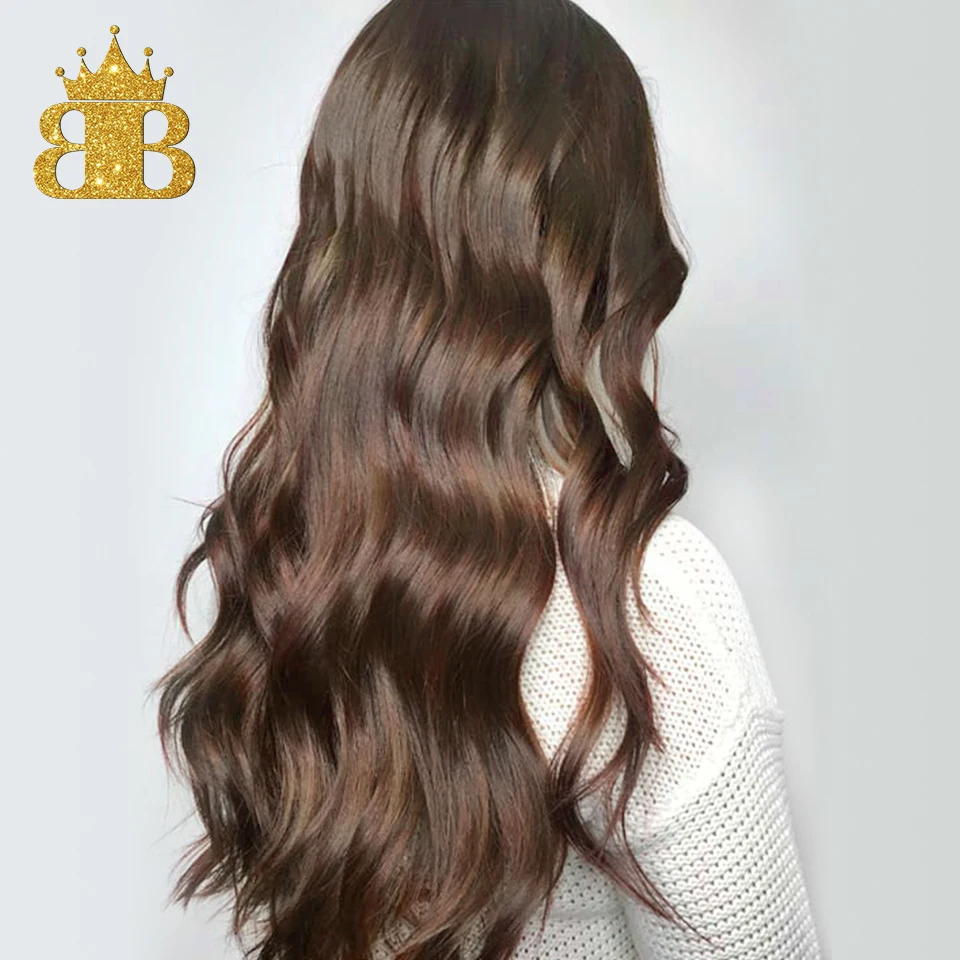 Бесклеевой бразильский Remy#30 Цвет Boday волна 13*4 кружевные передние человеческие волосы парики для женщин предварительно выщипанные человеческие волосы 130% плотность нагрудник