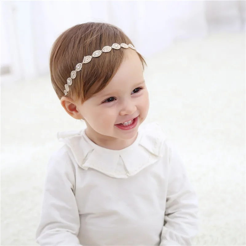 Baby Hair Band Newborn Baby Girl Headband Gold Princess Baby Hair Accessories Photography Props Multi-style