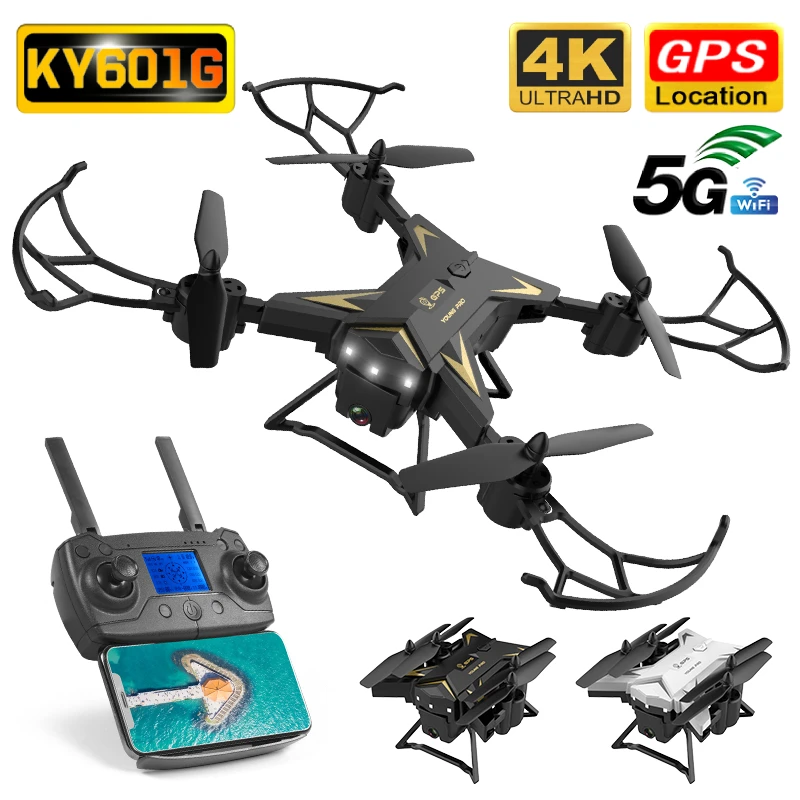 KY601G Дрон GPS 4K HD камера 5G Wi Fi FPV мВ производство складной селфи дроны