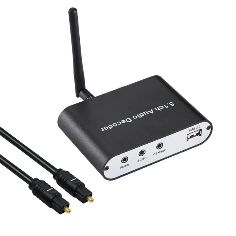 Цифровой аудиодекодер DAC 5.1ch Bluetooth приемник оптический коаксиальный USB диск SPDIF AC3
