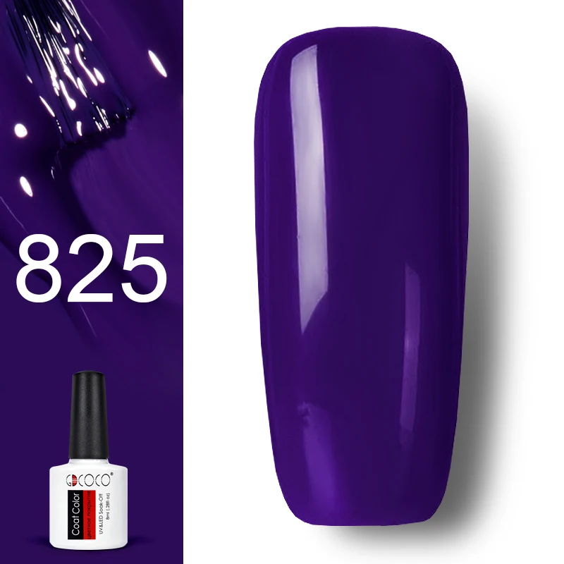 825 GDCOCO лак для ногтей nail Art Гель для дизайна Лаки 8 мл неонового цвета блестящие soak off-польский гель маникюр - Цвет: 825