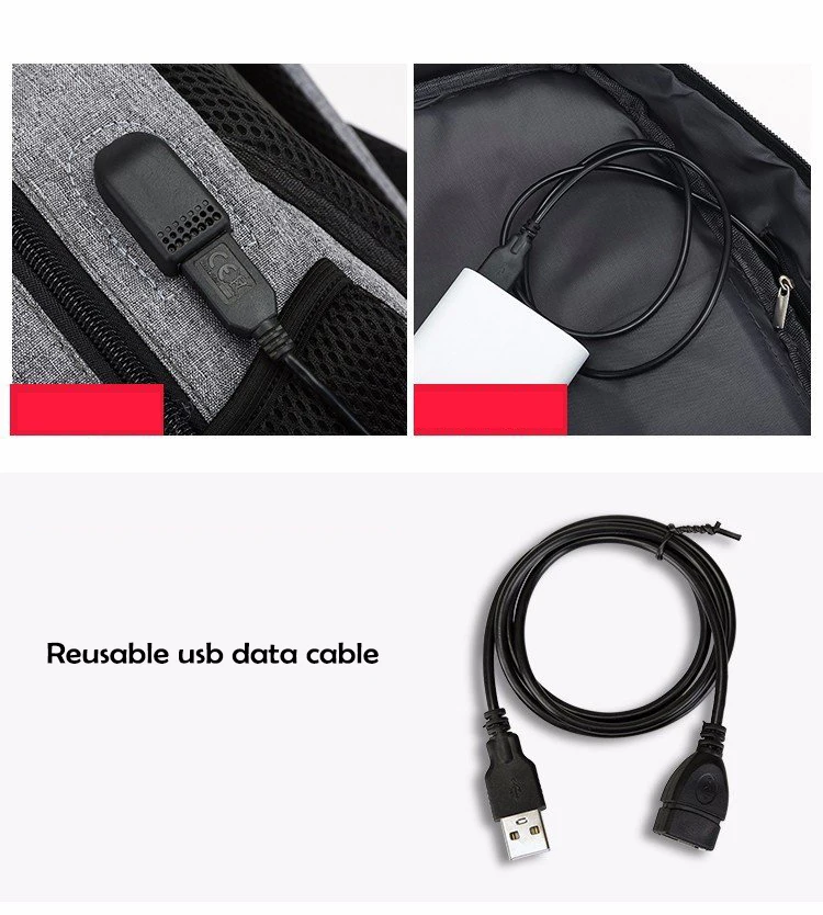 Мужской водонепроницаемый рюкзак с USB зарядкой для путешествий, школьный спортивный рюкзак, Оксфордский повседневный рюкзак для ноутбука, повседневная мужская сумка