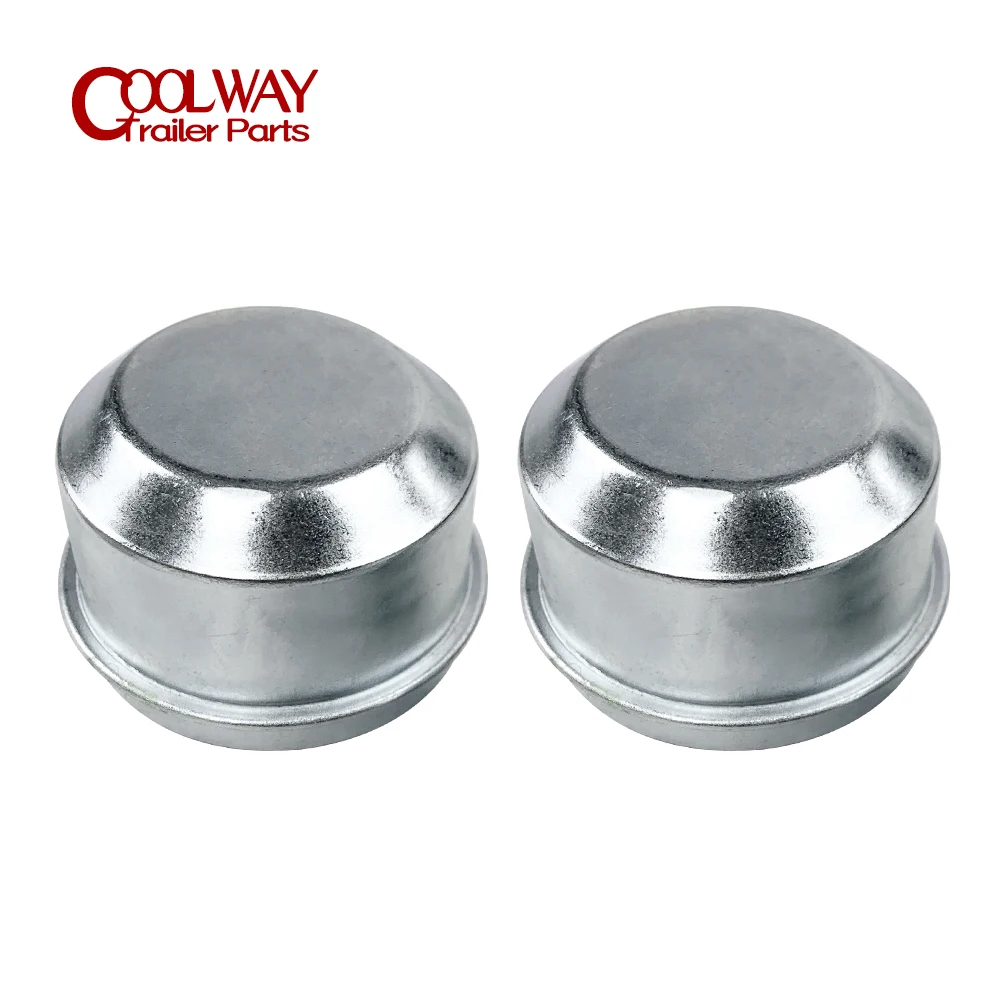 2pcs Replacement 45mm Metal Dust Cap Wheel Hub Trailer Bearing Grease