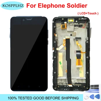 

KOSPPLHZ Original For Elephone Soldier LCD Display With Touch Screen Digitizer Assembly 5.5" Tested Well With Frame + Tools
