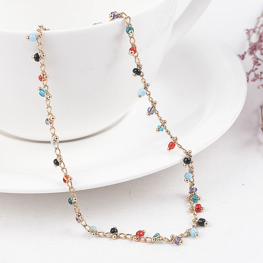 Simple Colorful Beads Anklets for Women Foot Accessories Summer Beach Barefoot Sandals Bracelet ankle on the leg Female Ankle Simple Colorful Beads Anklets for Women Foot Accessories Summer Beach Barefoot Sandals Bracelet ankle on the leg Female Ankle