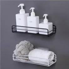 

Bathroom Shelf Corner Storage Rack Organizer Shower Wall Shelf Adhesive No Drilling Iron Kitchen Shelve Shelf Storage Basket Rac