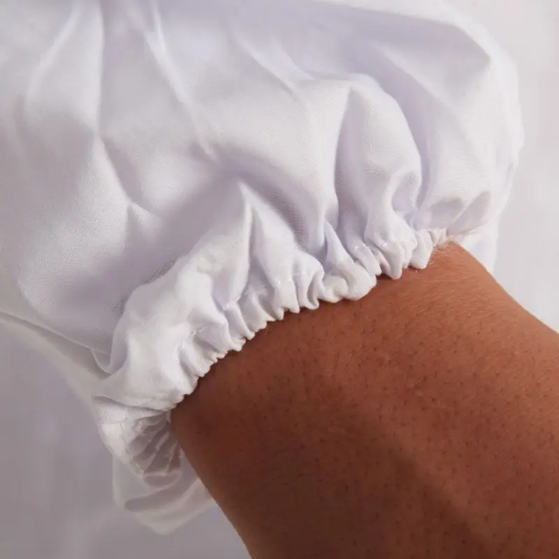 Медицинская лаборатория косплей одежда длинный рукав белый лабораторный халат зазубренный воротник с лацканами медицинский доктор полная длина Спецодежда Униформа