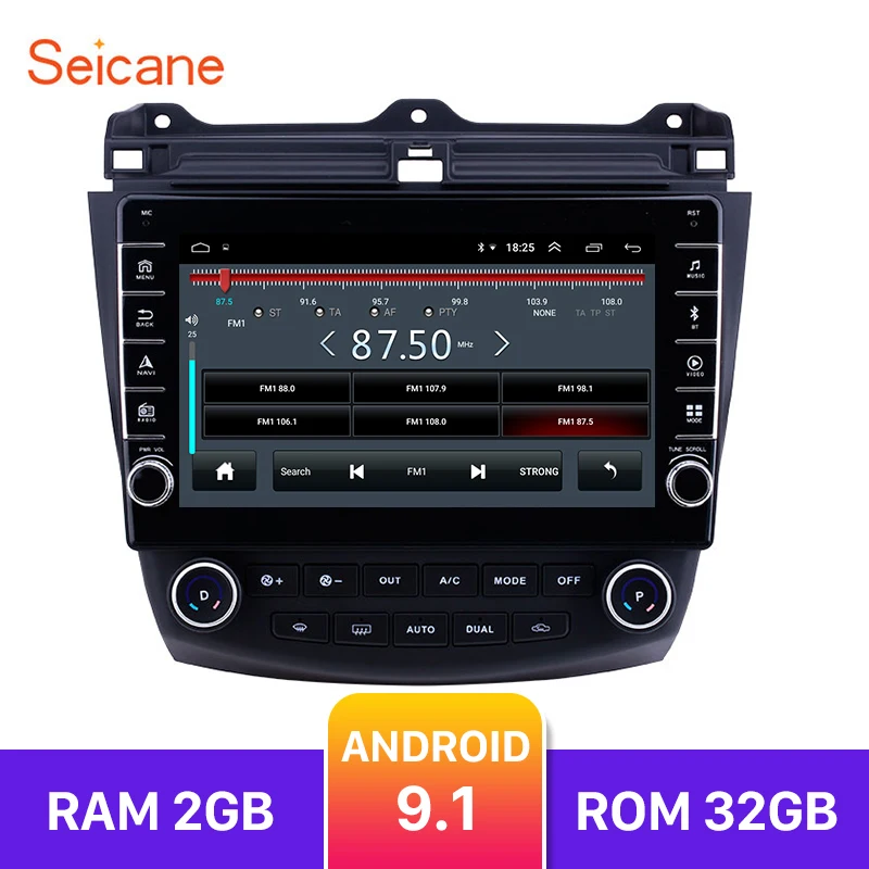 

Seicane 2din Android 9.1 RAM 2GB ROM 32GB 10.1"car multimedia playerGPS Navigation For Honda Accord 7 2003 2004 2005 2006 2007