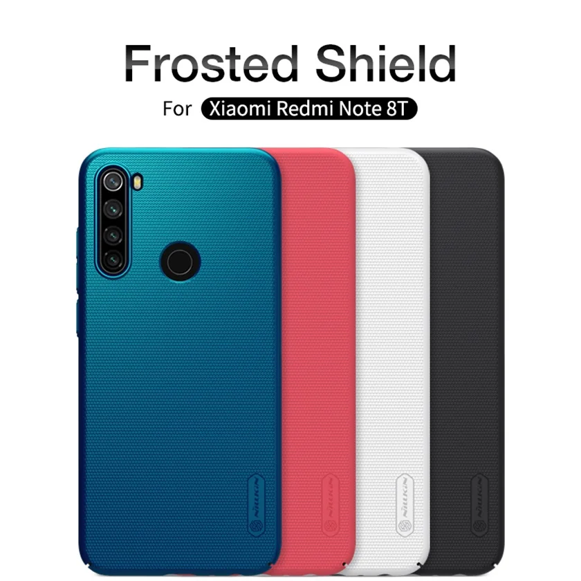 Чехол для Xiaomi Redmi Note 8T, чехол Nillkin, суперматовый, жесткий, PC, задняя крышка, защитный чехол для Xiaomi Redmi Note8T
