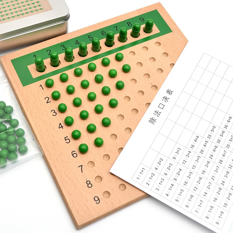 Дети профессиональные просветить образование обучающие средства размножение и доска разделения Математика+/-обучение Монте материк
