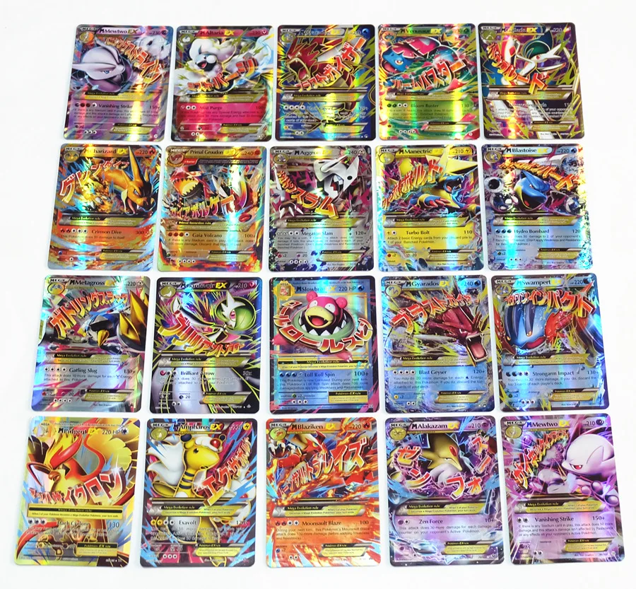 200 шт 50 шт GX Мега блестящие TAKARA TOMY Карты Покемон карты игры битва карты игра детская игрушка Рождественский подарок на день рождения