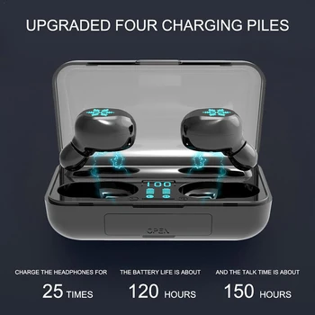 

F9 TWS Bluetooth 5.0 EarphoneTouch In-Ear Earbuds Sports Stereo Noise Cancelling Wireless Headset With 1500mAh Charge Case
