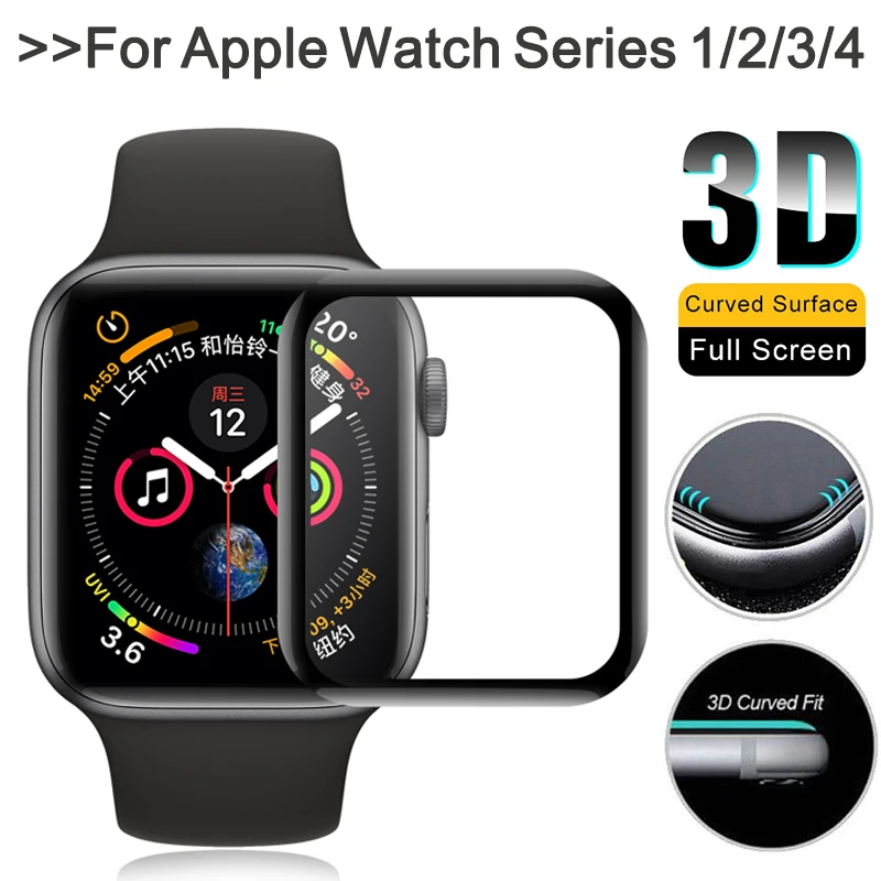 Закаленное стекло для Apple Watch Series 1 2 3 4 S1 S2 S3 S4 42 38 44 40 мм Защитная пленка iwatch |