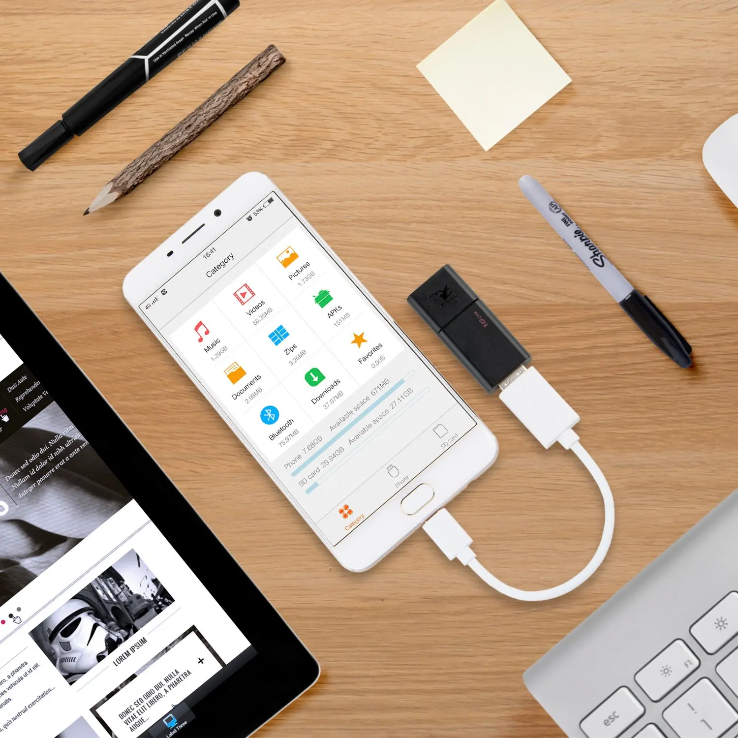Короткий Micro USB OTG кабель, Micro USB для USB Женский адаптер, совместимый с samsung S7 S6 Edge S4 S3 или другими смартфонами и планшетами