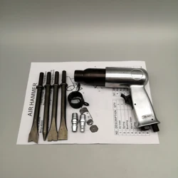 Pá de ar profissional de 190mm, ferramenta pneumática removedora de ferrugem com 4 articulações