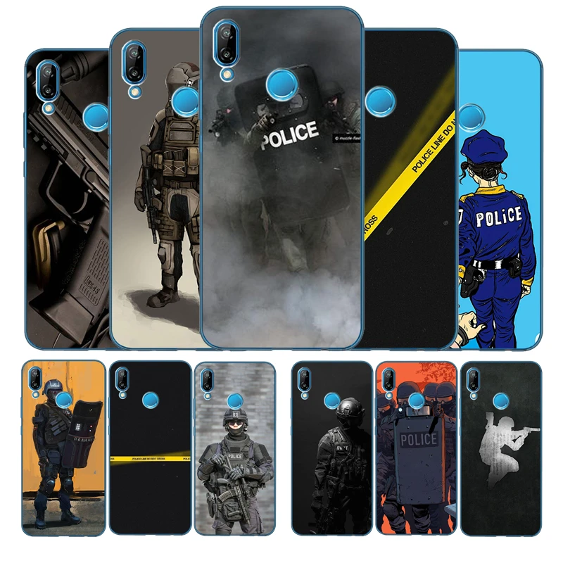 haak Suri applaus Case Police Huawei P30 Lite | Case Huawei P20 Lite Police - Mobile Phone  Cases & Covers - Aliexpress