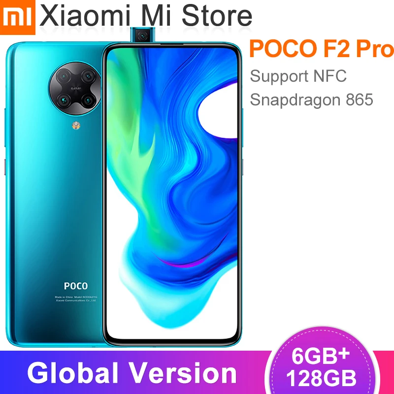 Глобальная версия смартфона Xiaomi POCO F2 Pro 6 ГБ ОЗУ 128 Гб ПЗУ Восьмиядерный Snapdragon 865 4700