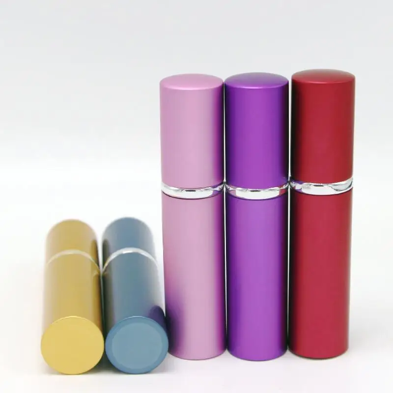 

Hot 5ml Spray Perfume Aluminum Bottles Atomizer Mini Essential Oil Container For Promotion LX4187