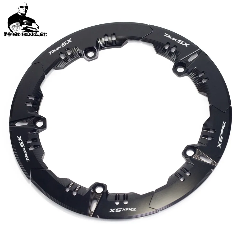 Tmax SX Hot Sale For Yamaha Scooter T-MAX 530 tmax530 SX 2017 2018 Aluminum Transmission Belt Pulley Cover 5 Colors Available (3)_Jc