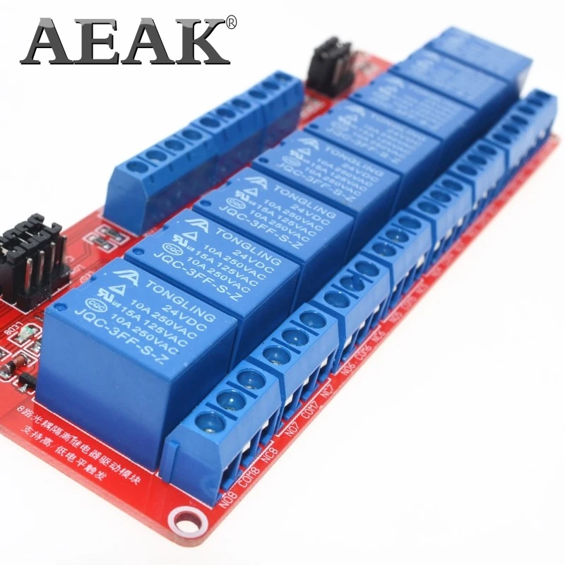 8 канальная релейная контрольная панель реле ПЛК 24 в модуль для arduino горячая