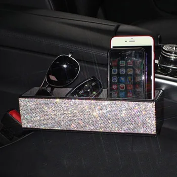 

Storage Box With Diamond Storage Car Seat Storage Box In The Car Universal Clip Box Finishing Box 2020