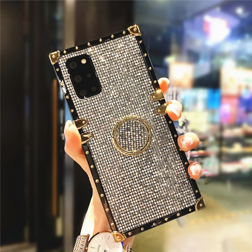 Luxury Glitter Gold Case For Samsung Galaxy A32 A72 A52 A22 A12 A42 A71 A51A03S a21s S22 S20 FE S21 Ultra NOTE 20 5G Soft Cover cute samsung cases