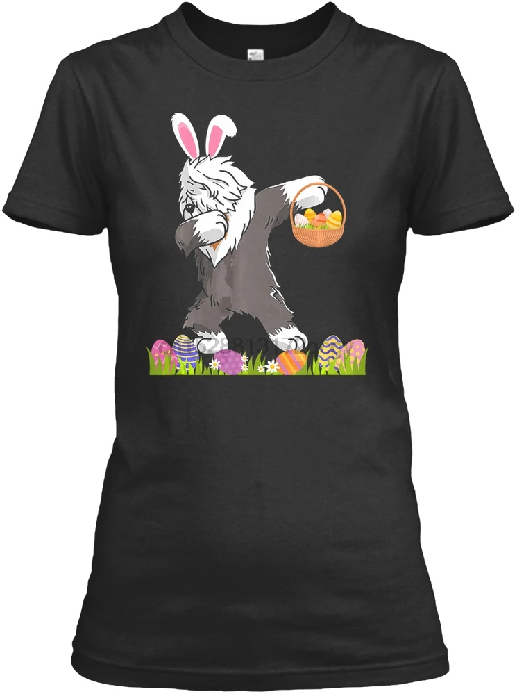 Men T Shirt Funny Old English Sheepdog Dog Dabbing H Women T-Shirt Kawaii Youth Mens T-Shirt Top Tee Tshirt Youth Adult T Shirt