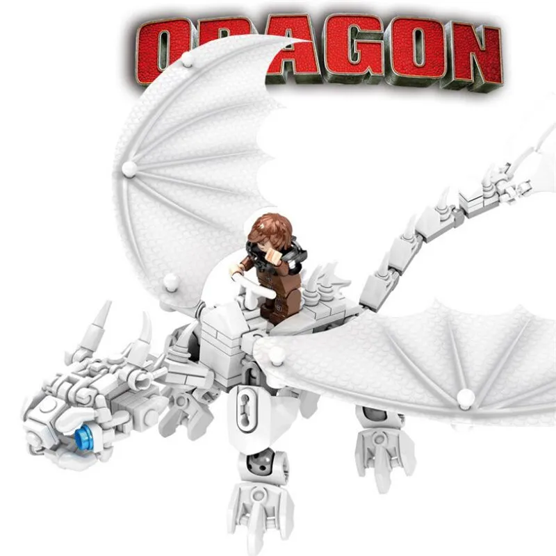Tanie W magazynie Legoinglys jak wytresować smoka 3 light Fury bezzębne lalki Dragon Action Figures klocki budowlane zabawki kid